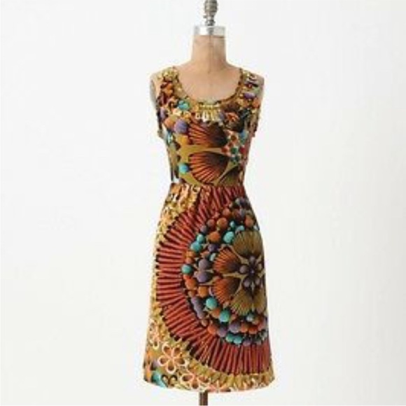 Anthropologie Edme & Esyllte Lappula Silk Dress Size 6 - Picture 4 of 11
